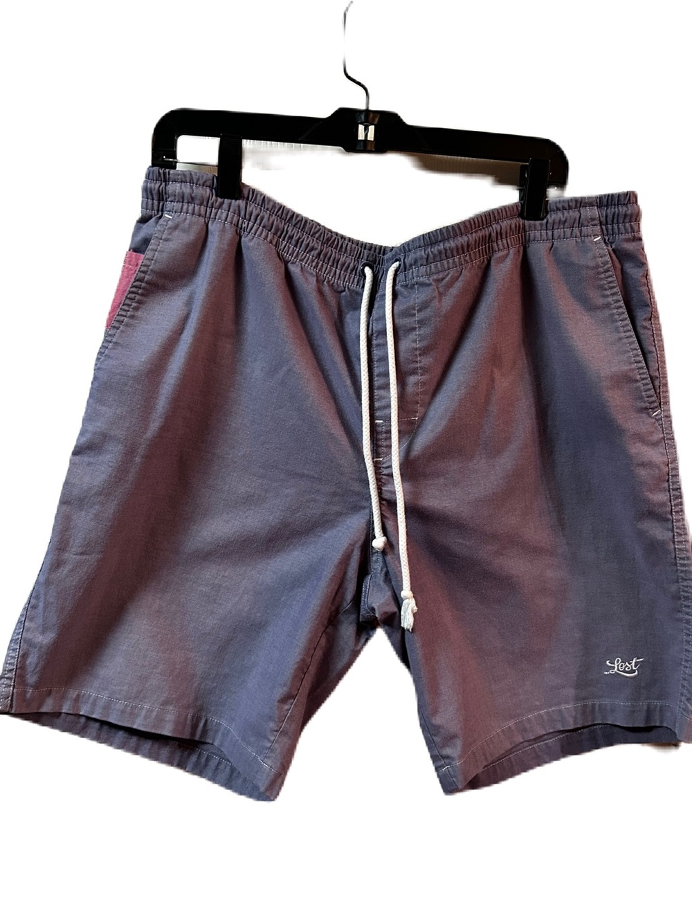 Lost Purple Drawstring Men’s Shorts. SZ L. EC